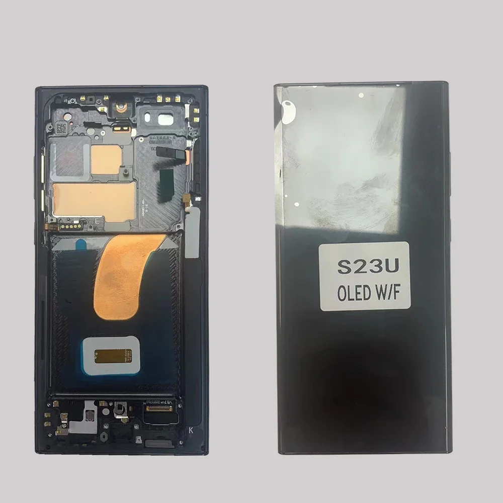 for Samsung Galaxy S23 Ultra 6.78" OLED Tested with Frame Mobile Phone Lcds Display Touch Screen Replacement Wholesale