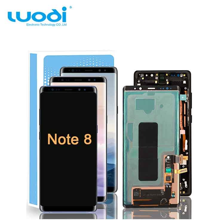 Brand quality for samsung display telefono accessories ecran tela For Samsung Note 8 mobile phone lcds