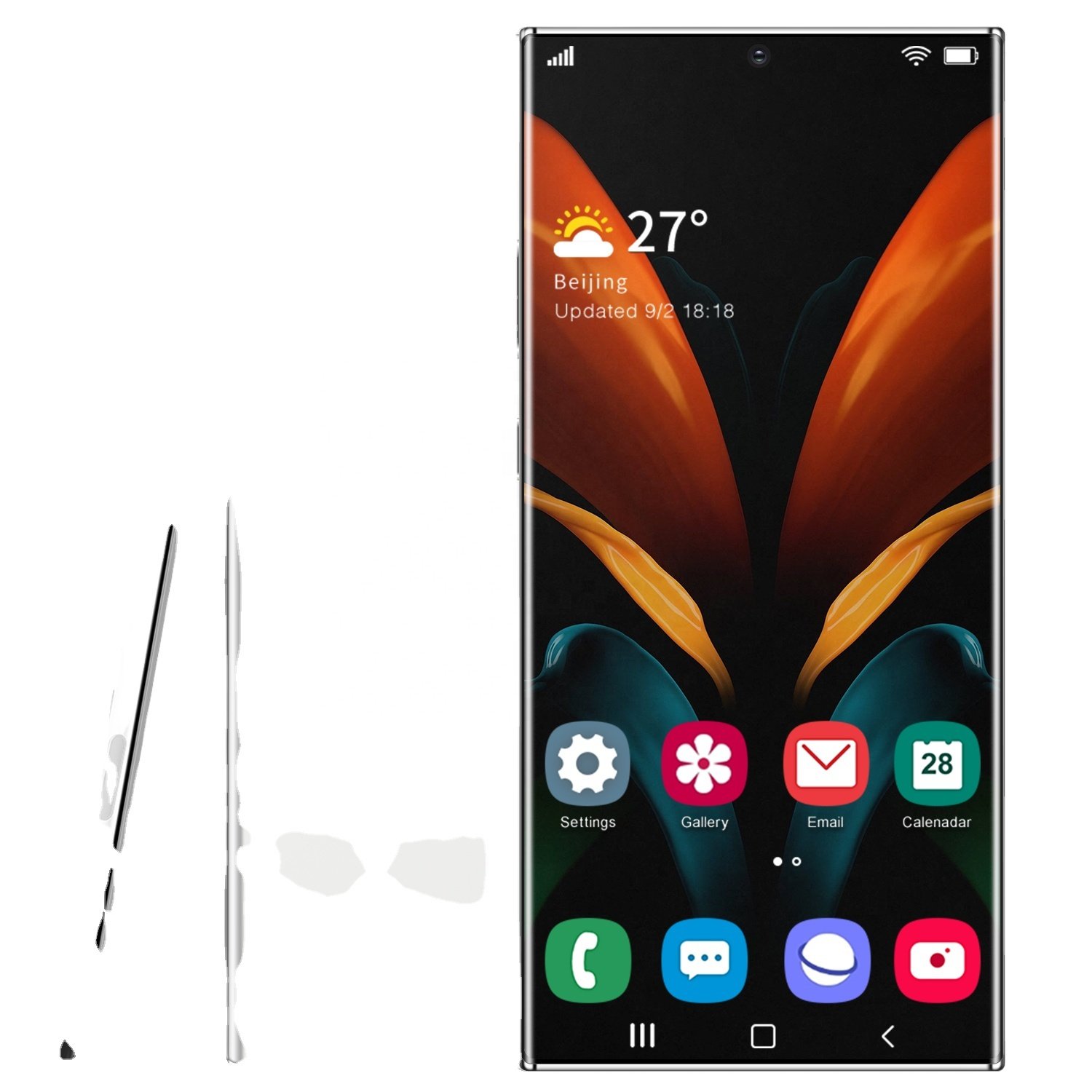 Hot selling Note 20 U+ Fingerprint unlock mobile phone 6.9 inch HD+ 5G mobile phone smartphones with touchpen