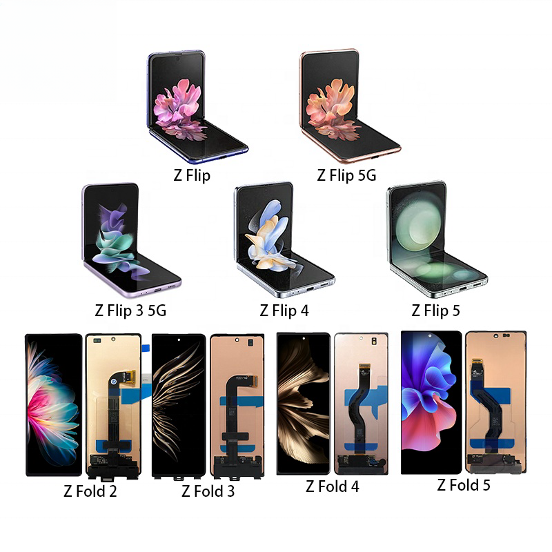 Mobile phone lcds for samsung for galaxy Z Flip3 Flip2 Flip4 display original assembly touch screen for galaxy Z Flip 2 3 4 lcd