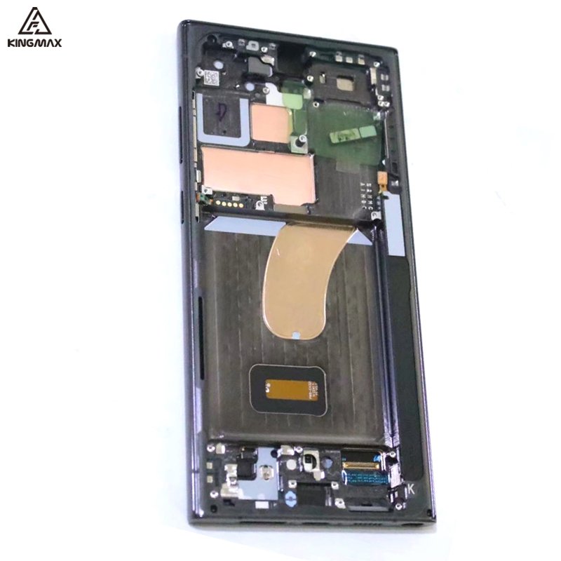 Samsung S23 Ultra Touch Screen Panel Black Mobile Phone Lcds Touch Screen Panel for Galaxy Samsung S23 Ultra with Frame KINGMAX