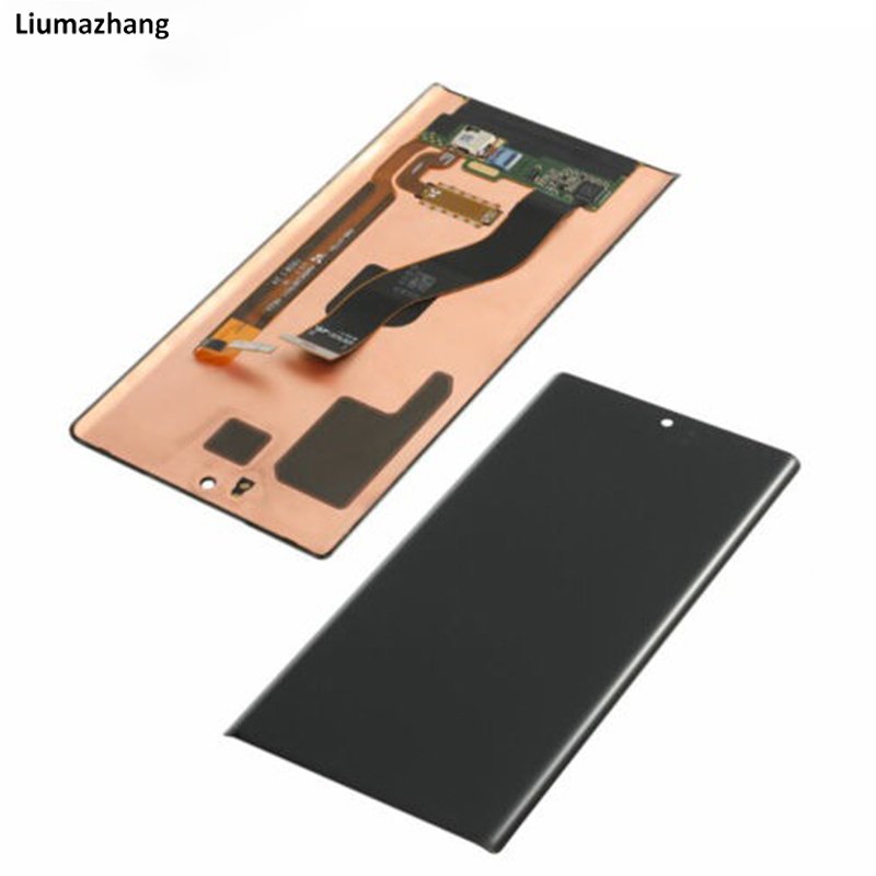 Original AMLODE Mobile Phone LCDS For Samsung Galaxy Note 10 Plus Display Touch Screen Assembly With black Dots