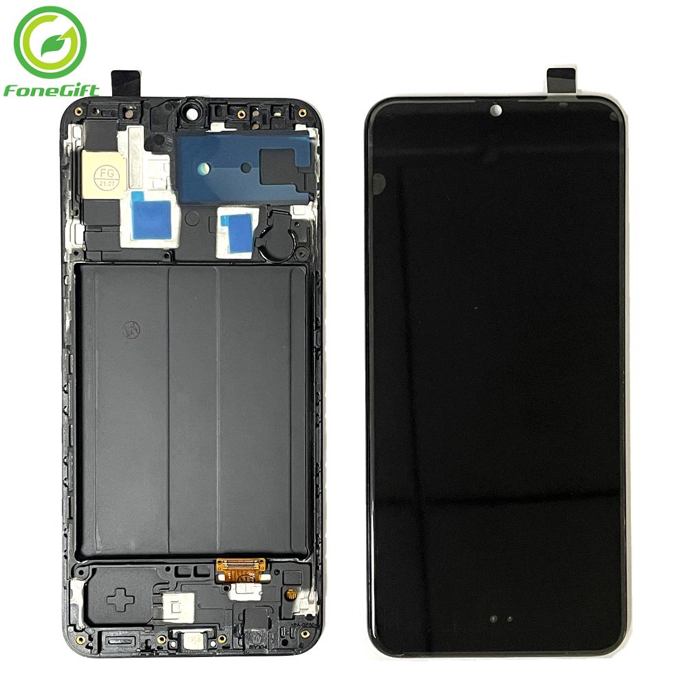 6.4"AMOLED Pantalla LCD For Samsung Galaxy A30 SM-A305 A305G A305F/DS Touch Digitizer For Samsung A30 A305F Display Con Marco