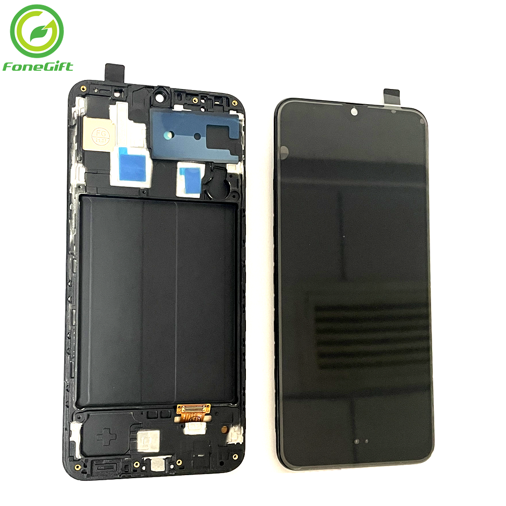 6.4"AMOLED Pantalla LCD For Samsung Galaxy A30 SM-A305 A305G A305F/DS Touch Digitizer For Samsung A30 A305F Display Con Marco