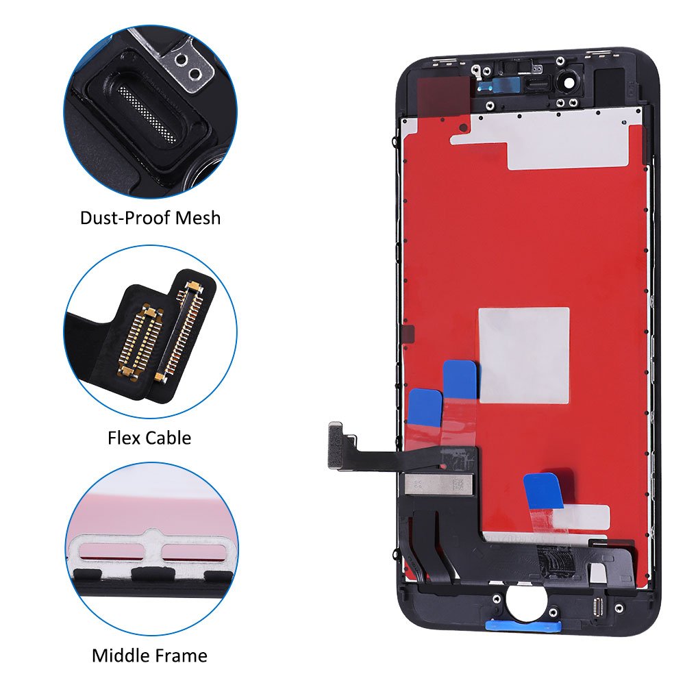 Elekworld Mobile Phones LCD EBR EBS LCD screen for iPhone 8 8 Plus LCD Touch Screen Display Replacement Assembly