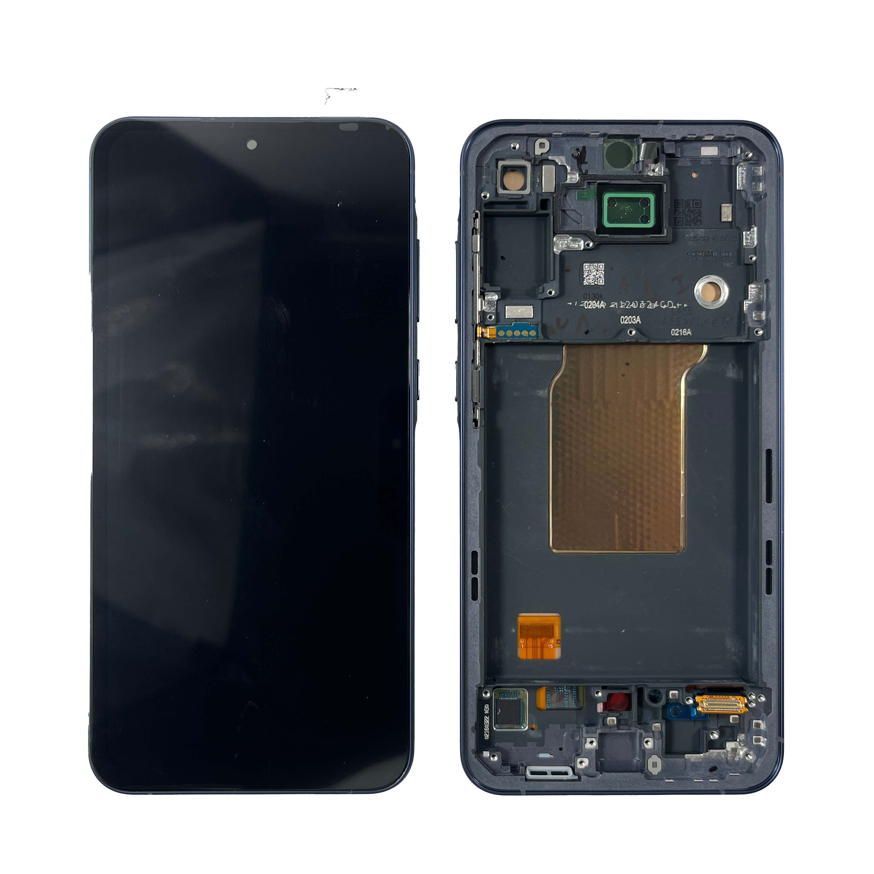 Mobile Phone LCDs for Samsung A55 OLED screen Replacement for Samsung A55 display For Samsung Galaxy A55 oled with Frame