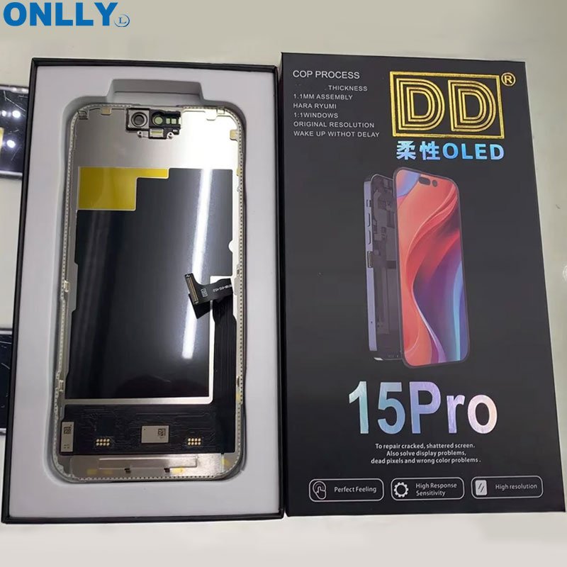 Best price DD oled LCD Display For iPhone 15 15 pro LCD Screen Digitizer For mobile phone lcd screen display