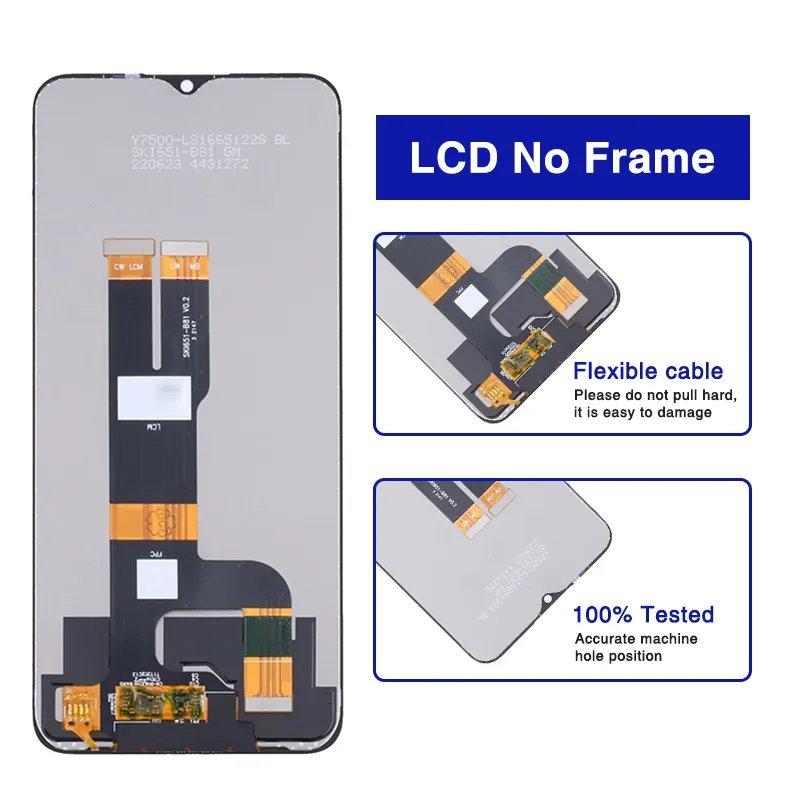 Mobile Phone LCDs for Vivo Y02 Screen Replacement Factory Wholesale Price LCDs para Movile Vivo Y02 Reemplazo de Pantalla