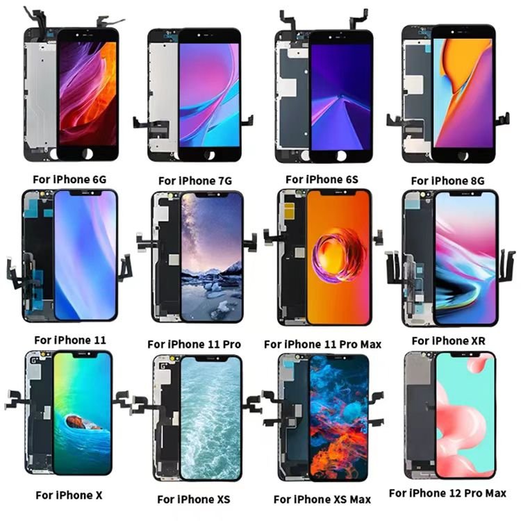 Mobile Phone LCDs iPhone7 plus 8plus x xr xs max 11 12 13 pro max lcd display screen replacement for iPhone lcd