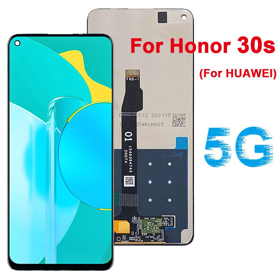 Mobile Phone LCD Display Screen Replacement with Touch Digitizer for Huawei Honor 30S LCD