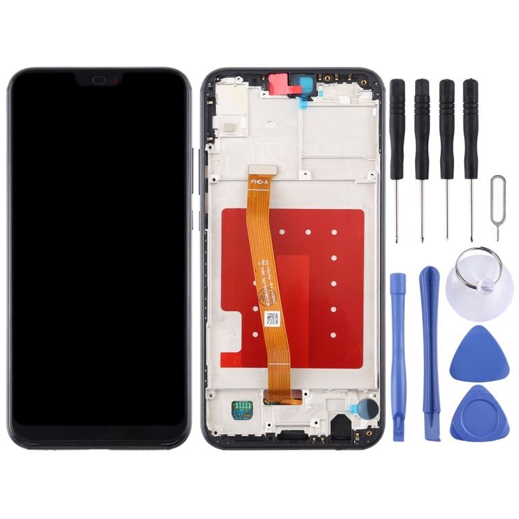Wholesale Phone Repair Parts LCD Screen and Digitizer Full Assembly with Frame for Huawei P20 Lite / Nova 3e