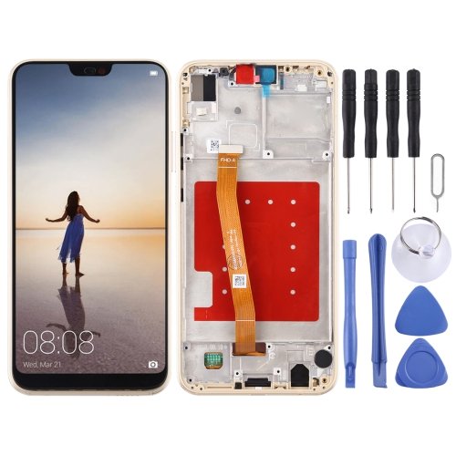 Wholesale Phone Repair Parts LCD Screen and Digitizer Full Assembly with Frame for Huawei P20 Lite / Nova 3e