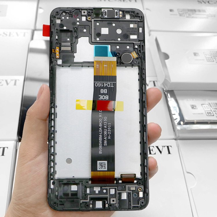 Factory wholesale original a136 lcd with frame for Samsung mobile phone screen service pack lcd display for SAMSUNG for Galaxy A13