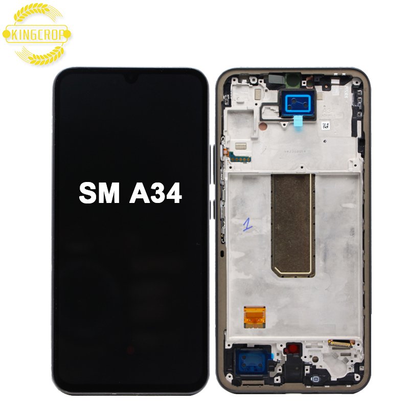 6.6" OLED Mobile Phone LCD For Samsung Galaxy A34 A346 LCD Touch Display Digitizer Assembly without with Frame