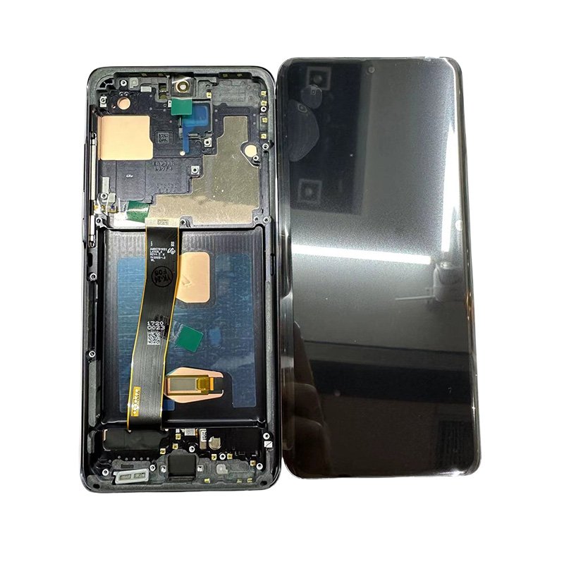 Factory Oem Mobile Phone LCD Touch Screen For SamsungS20Ultra With Frame soft OLED Display Replacement