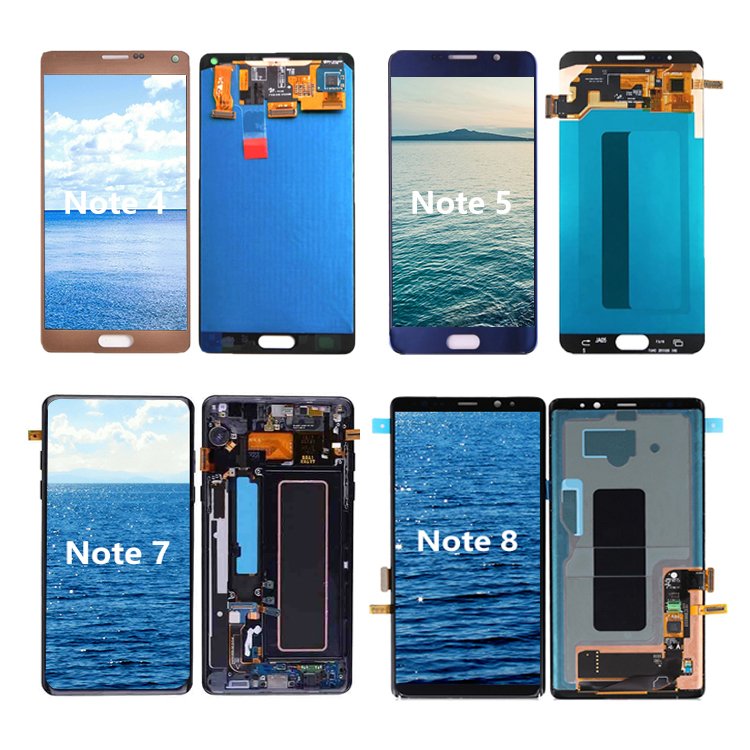 Original Mobile Phone LCDS For Samsung Galaxy note 8 9 10 10lite 10 Plus 20 20Ultra Screen Digitizer Display Assembly With Dots