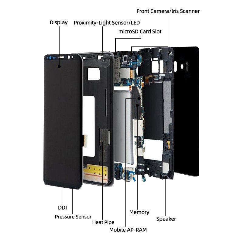 Original Mobile Phone LCDS For Samsung Galaxy note 8 9 10 10lite 10 Plus 20 20Ultra Screen Digitizer Display Assembly With Dots