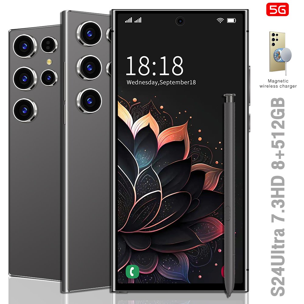 2024 New Arrival sumsung S24 Ultra Phone Global Version Mobile Phone 8+256GB Android 12 Cellphones Unlocked Smartphone
