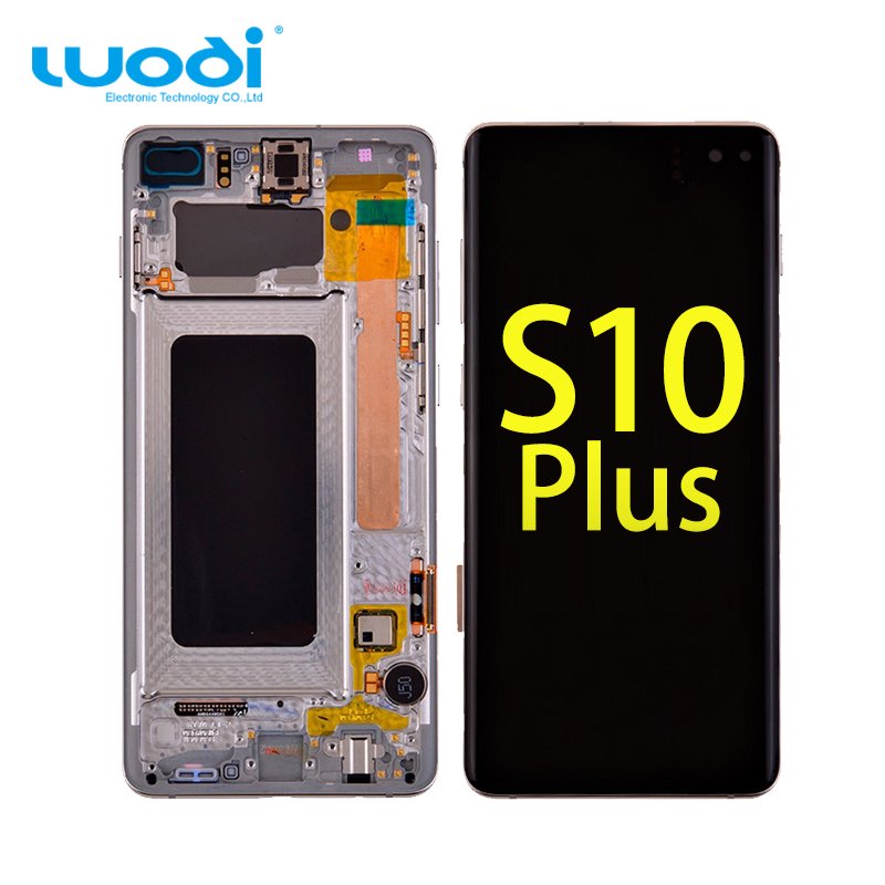 Hot sale replacement screen display LCD for Samsung Galaxy S10+ S10 Plus with frame
