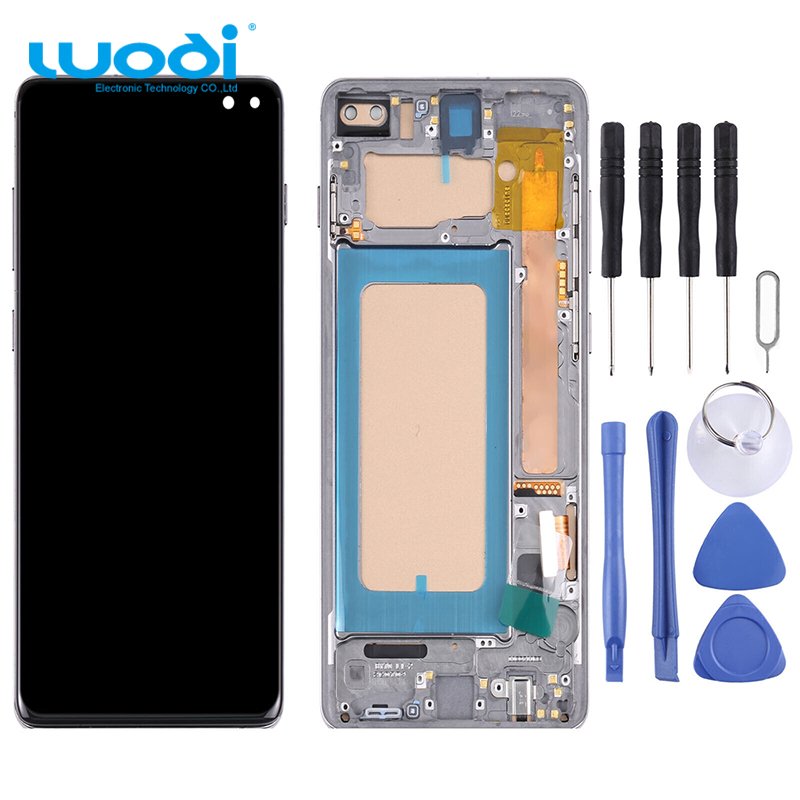 Hot sale replacement screen display LCD for Samsung Galaxy S10+ S10 Plus with frame
