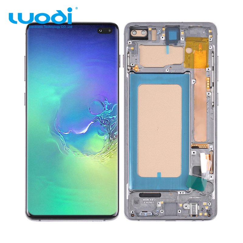Hot sale replacement screen display LCD for Samsung Galaxy S10+ S10 Plus with frame