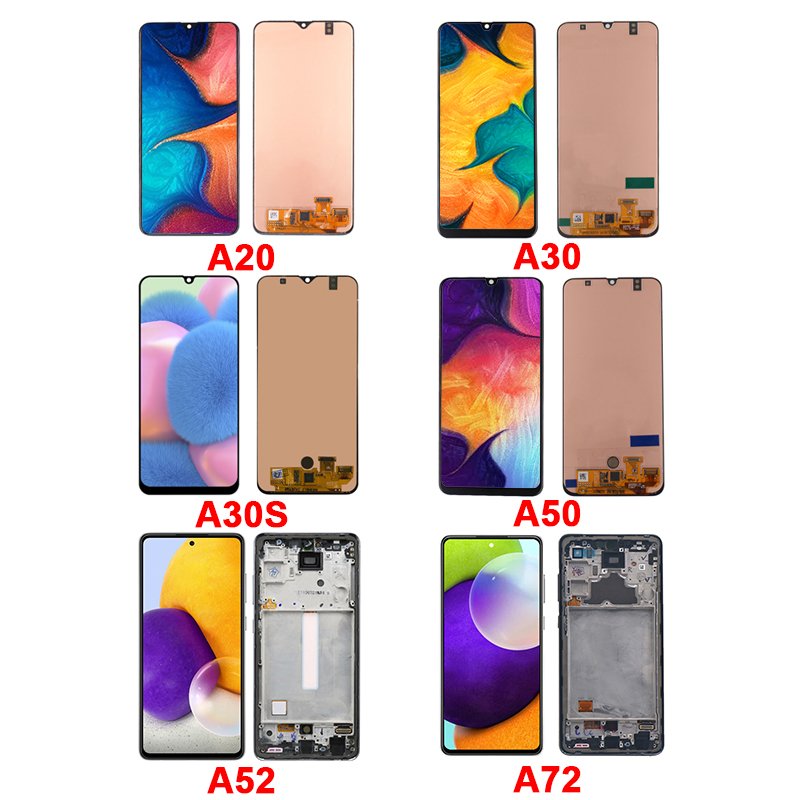 Mobile phone LCDs For Samsung A10 A10S A11 A12 A20 a22 A30 A30S A32 A51 A70 A72 A71 Lcd Pantallas para Replacement