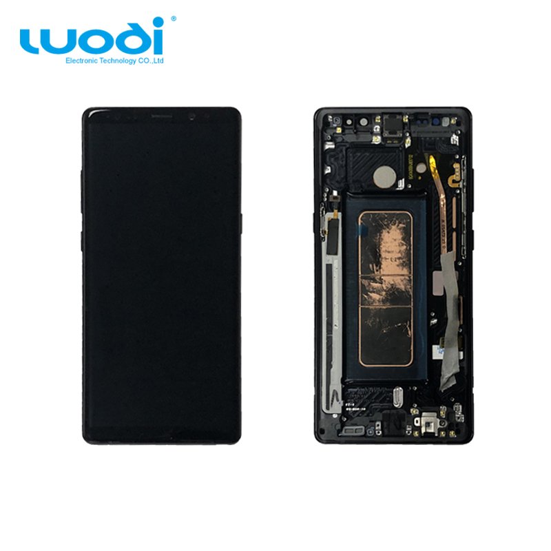 Mobile Phone LCDs Touch Screen Wholesale Original LCD Display For Samsung Note 8 With Frame Big Size Screen Replacement LCD