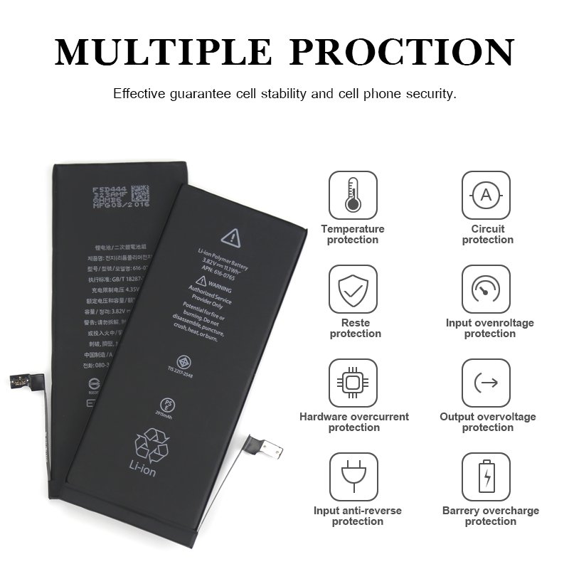 Mobile phone battery For iphone 5 6 6s 6splus 7 7plus 8 8p plus X XR XS M 11 12 Rechargeable Batteries Battery Adhesive Sticker