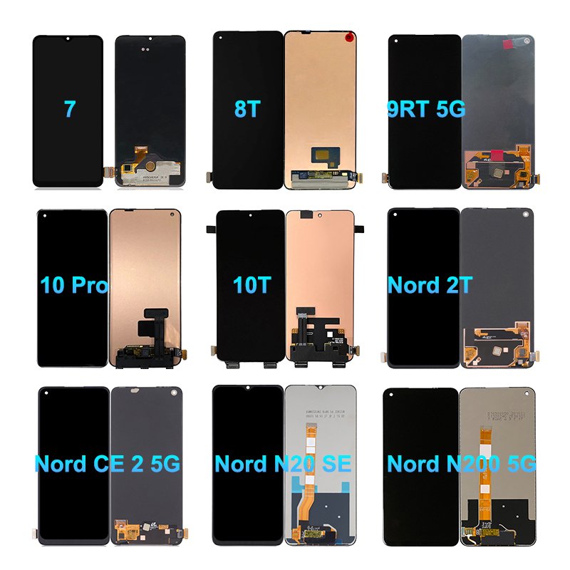 Original LCD For OnePlus 7 8 9 10 10R 10T 11 Pro Display Nord CE 2 2T 3 Lite N30 Replacement Pantalla Oled Screen For OnePlus