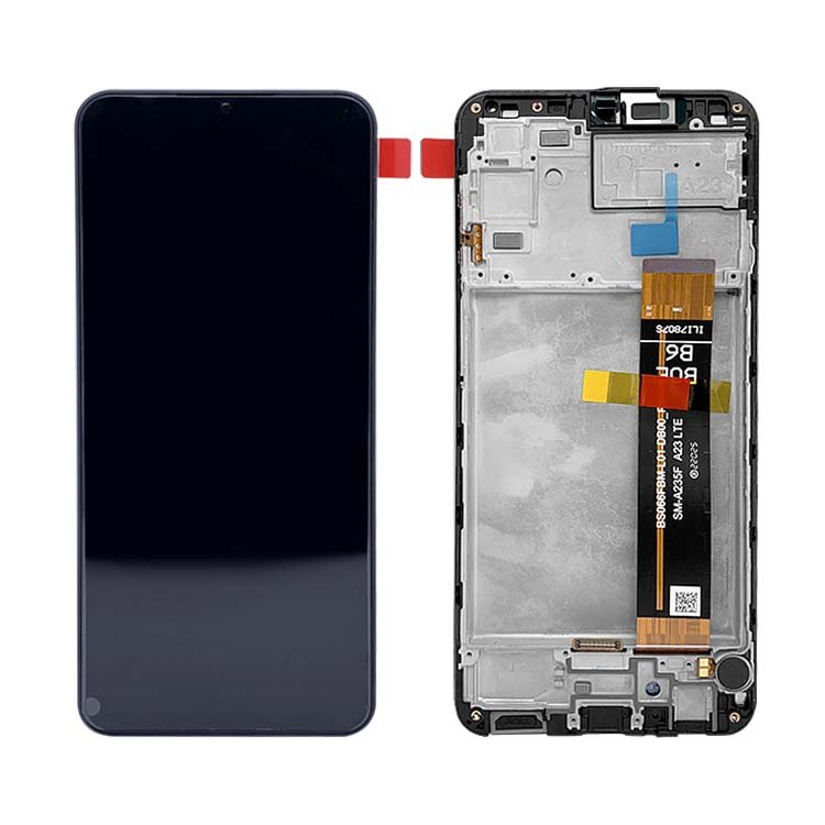 A235 lcd with frame original service pack lcd a23 4G for Samsung mobile phone screen Touch Smart Display A23