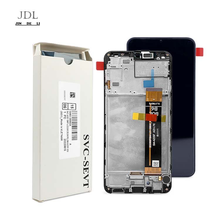 A235 lcd with frame original service pack lcd a23 4G for Samsung mobile phone screen Touch Smart Display A23