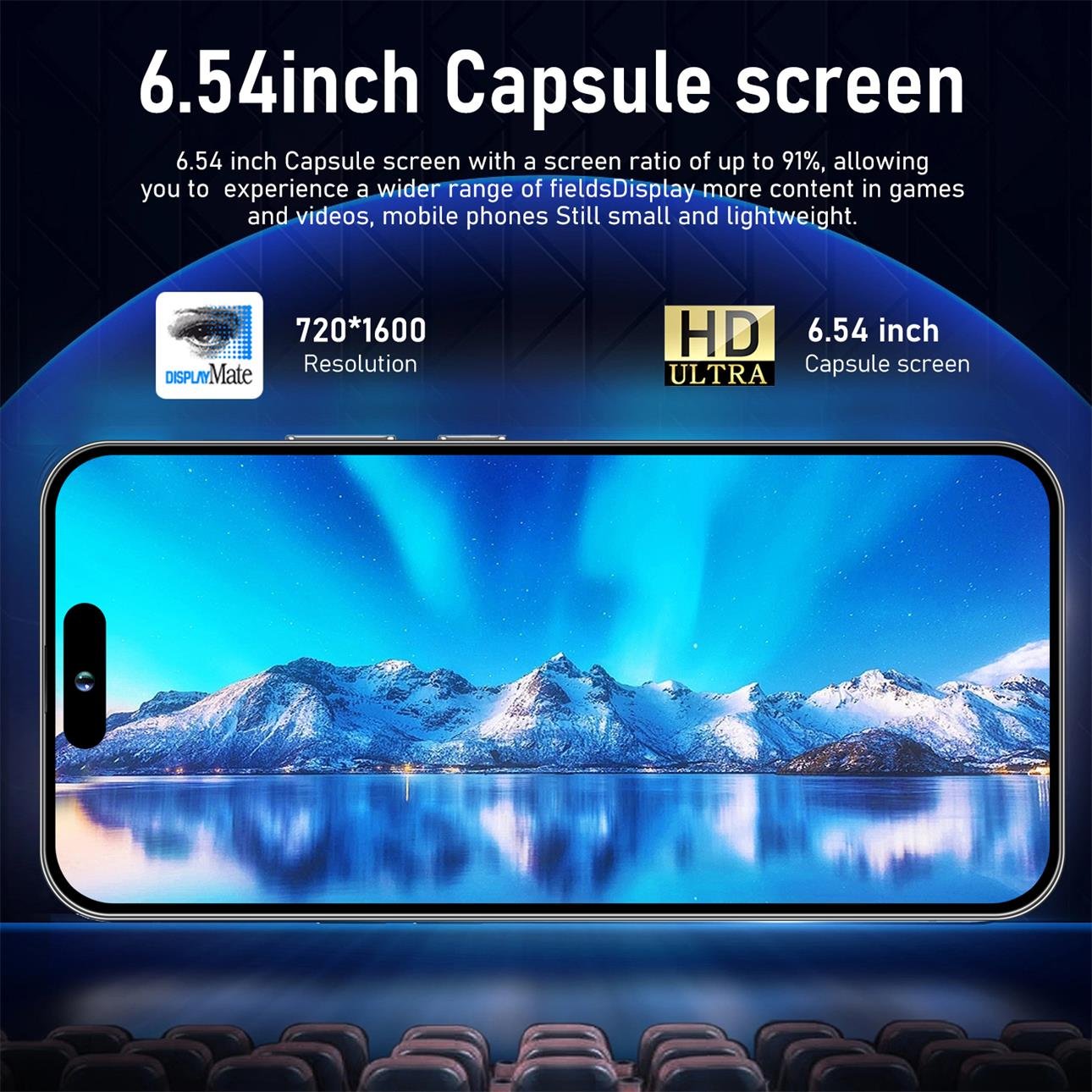 Hot Selling Phone 15 ProMax Smartphone 6.54inch 6GB+128GB 5000mAh Cellphones 13MP+22MP OTG Android Mobile phones