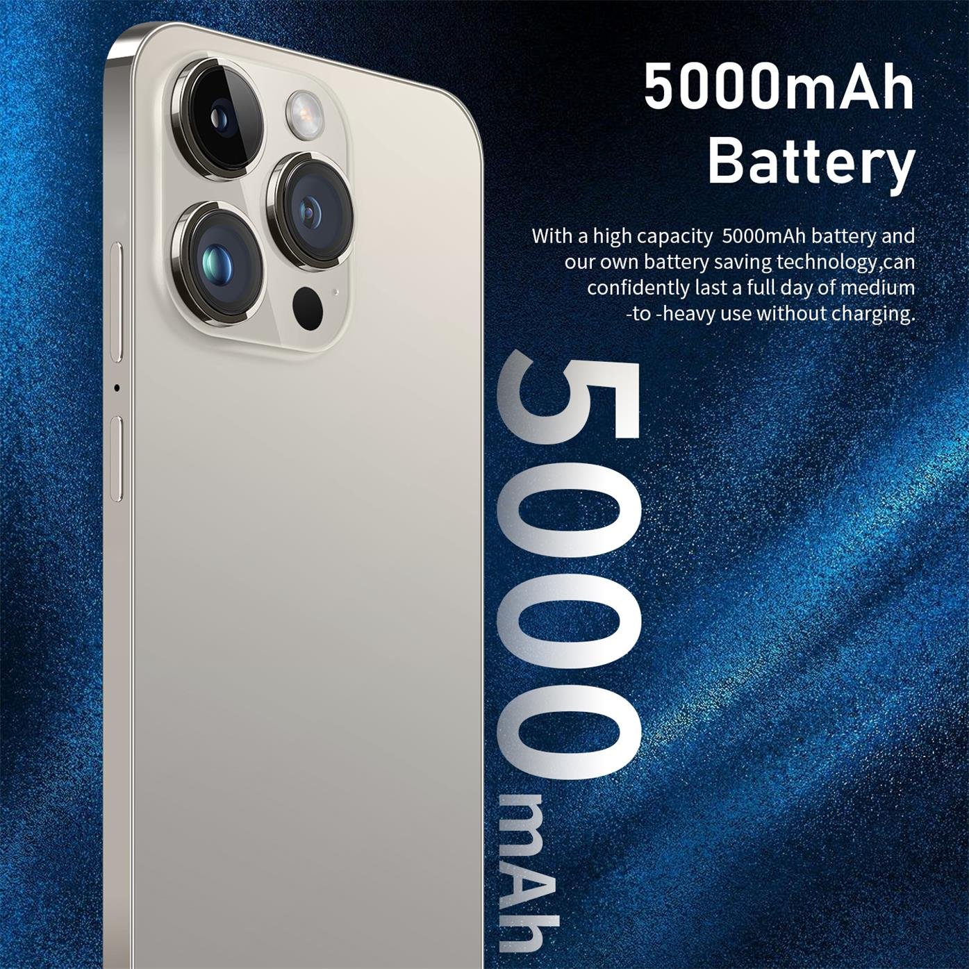 Hot Selling Phone 15 ProMax Smartphone 6.54inch 6GB+128GB 5000mAh Cellphones 13MP+22MP OTG Android Mobile phones