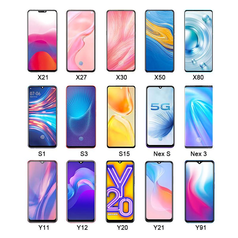 TEMX Mobile Phone Original LCD With Frame for VIVO Y11 Y12 Y16 Y17 Y20s Y21 Y22s Y35 Y51 Y51s Y93 Display Touch Cellphone Screen