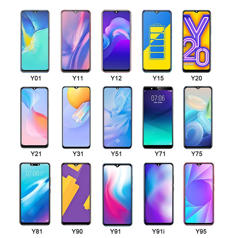 TEMX Mobile Phone Original LCD With Frame for VIVO Y11 Y12 Y16 Y17 Y20s Y21 Y22s Y35 Y51 Y51s Y93 Display Touch Cellphone Screen