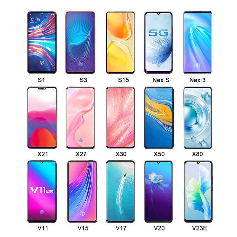 TEMX Mobile Phone Original LCD With Frame for VIVO Y11 Y12 Y16 Y17 Y20s Y21 Y22s Y35 Y51 Y51s Y93 Display Touch Cellphone Screen