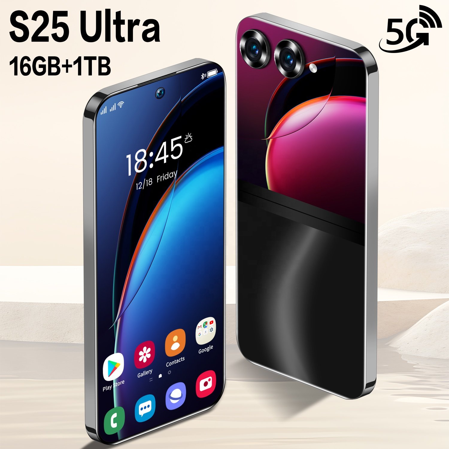 Hot Selling Global Version S25 Ultra 5G Smartphone 7.3inch HD Full Screen 16GB+1TB Android13 Deca Core 5G Mobile Phone