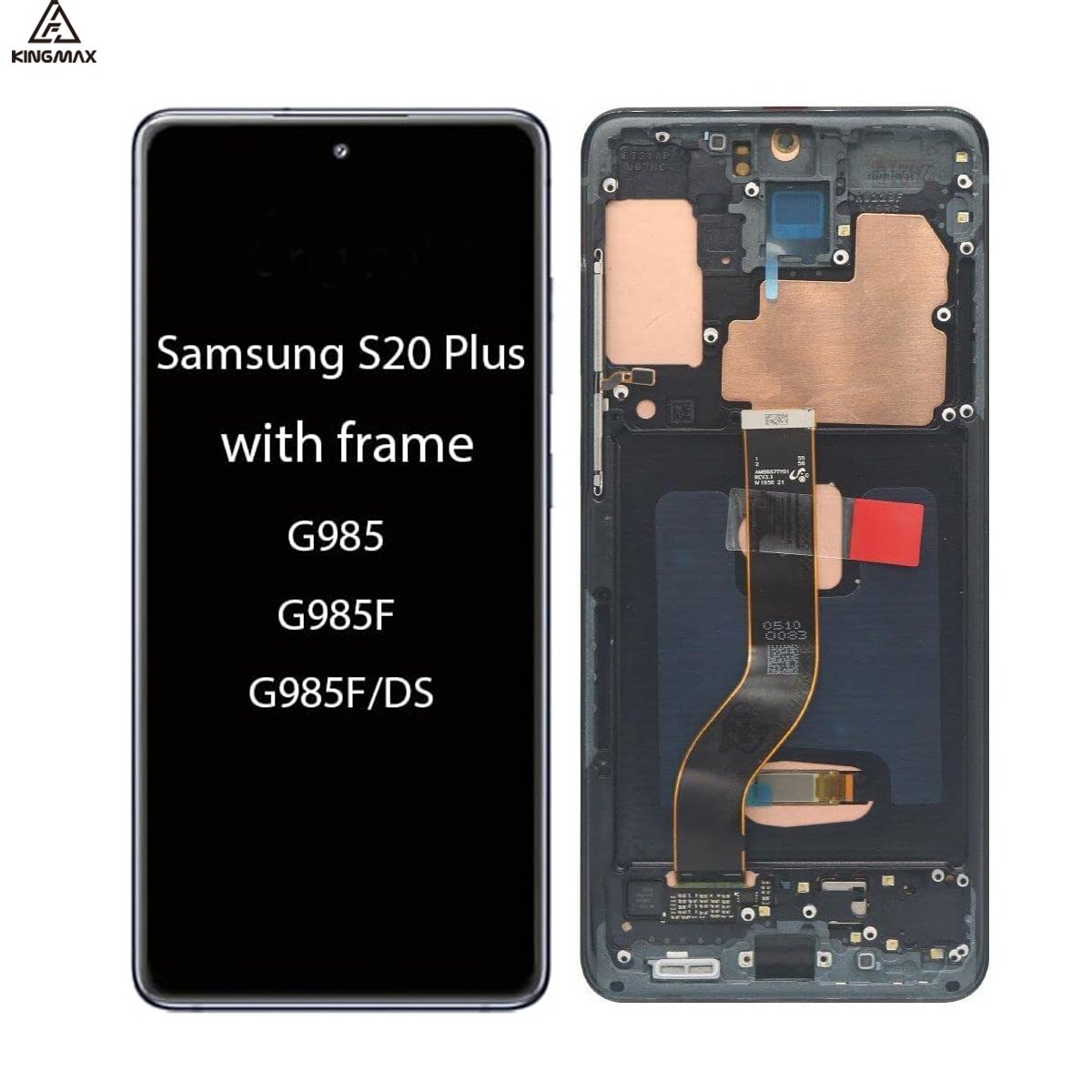 S20+ 5G OLED Display for Samsung Galaxy S20 Plus Touch Screen Panel G985F/DS G986B lcd screen replacement with frame fingerprint