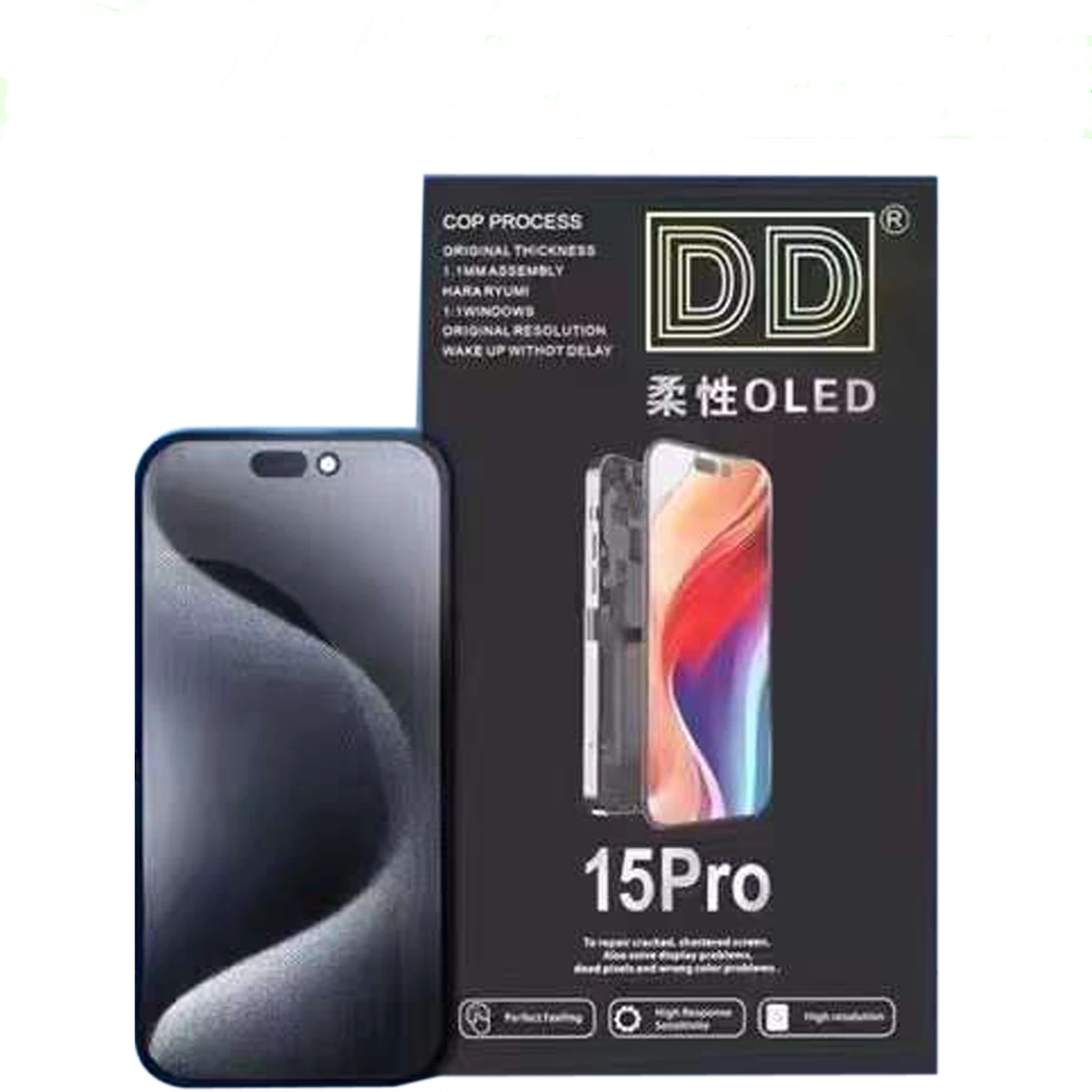 manufacturer New YK High Quality OLED Screen for iPhone 15 Pro Mobile Phone LCD display Replacement