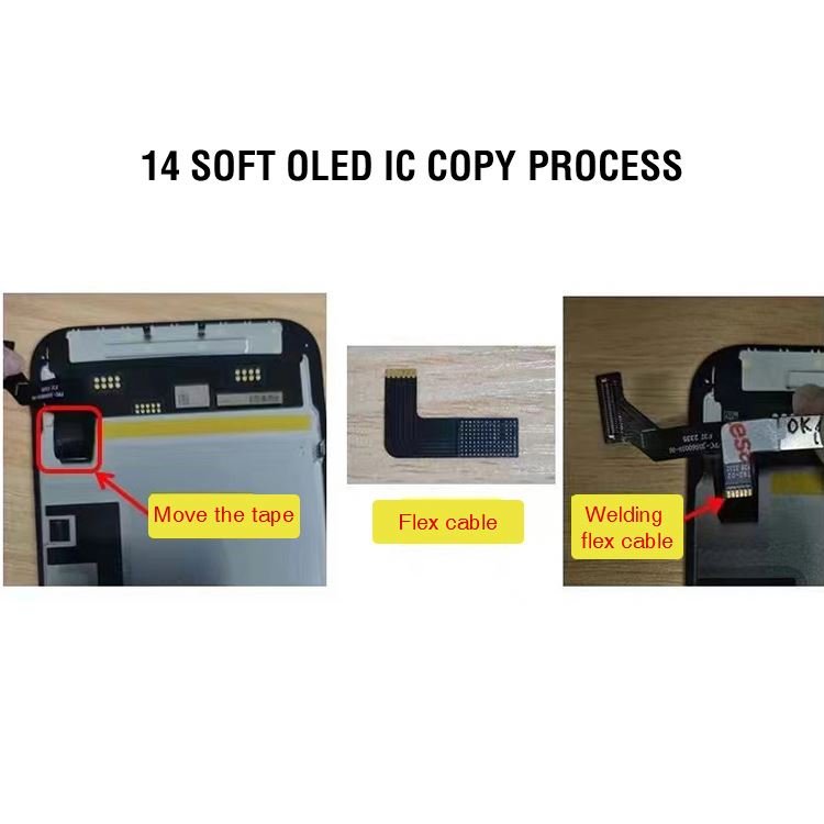 JK replacement for iPhone X 11 12 13 14 mobile phone touch display LCD screen incell IC transplant mobile phone lcds