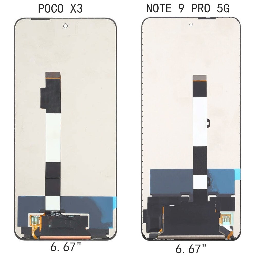 Original 6.67" LCD Screen for Xiaomi Poco X3 / Redmi Note 9 Pro 5G Mobile Phone Display Touch Screen