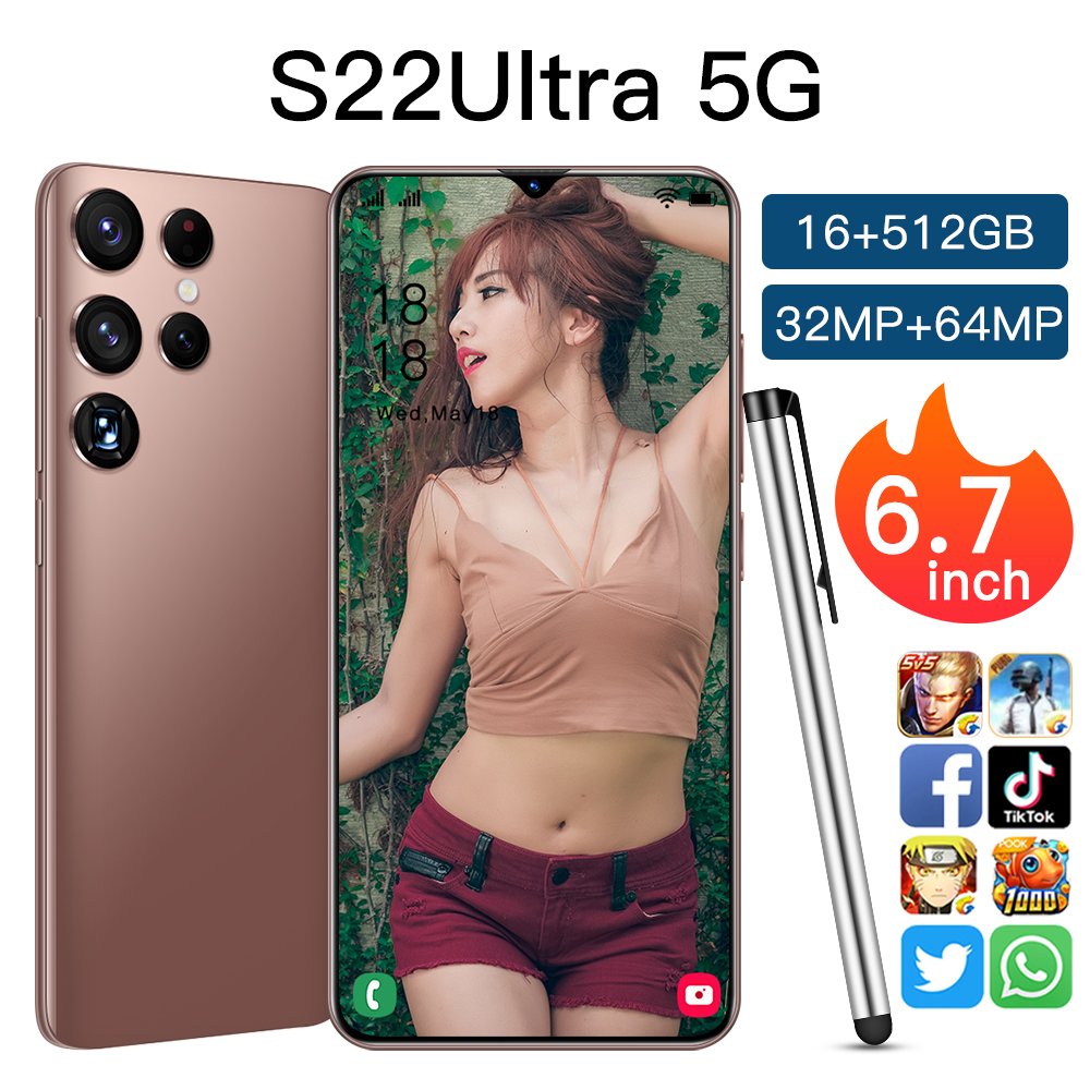 Medome Brand New Galaxay Amsung S22 Ultra 5G Smartphone Original 16G 512GB 6.7inc Mobile Phone Android Celular Telefono Low Pri