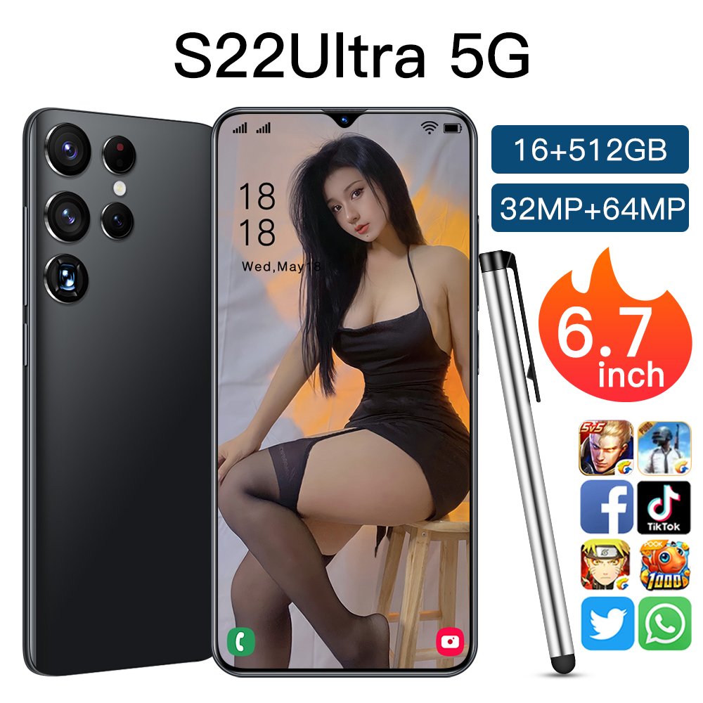 Medome Brand New Galaxay Amsung S22 Ultra 5G Smartphone Original 16G 512GB 6.7inc Mobile Phone Android Celular Telefono Low Pri