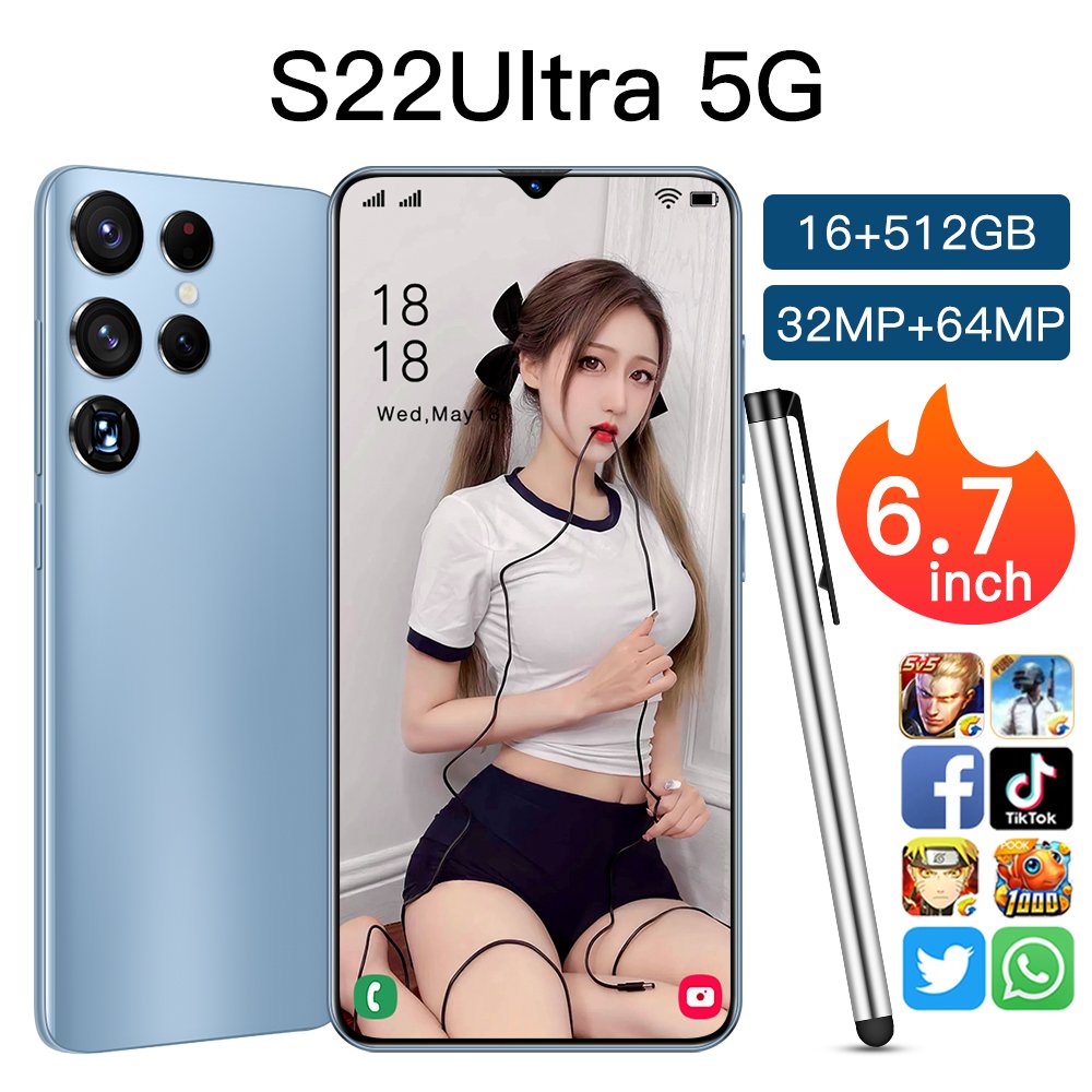 Medome Brand New Galaxay Amsung S22 Ultra 5G Smartphone Original 16G 512GB 6.7inc Mobile Phone Android Celular Telefono Low Pri