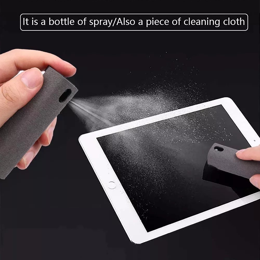 3 in 1 Portable Reusable electronics mobile phone pc tablet lcds screen Cleanser Spray microfiber Cleaning Kit