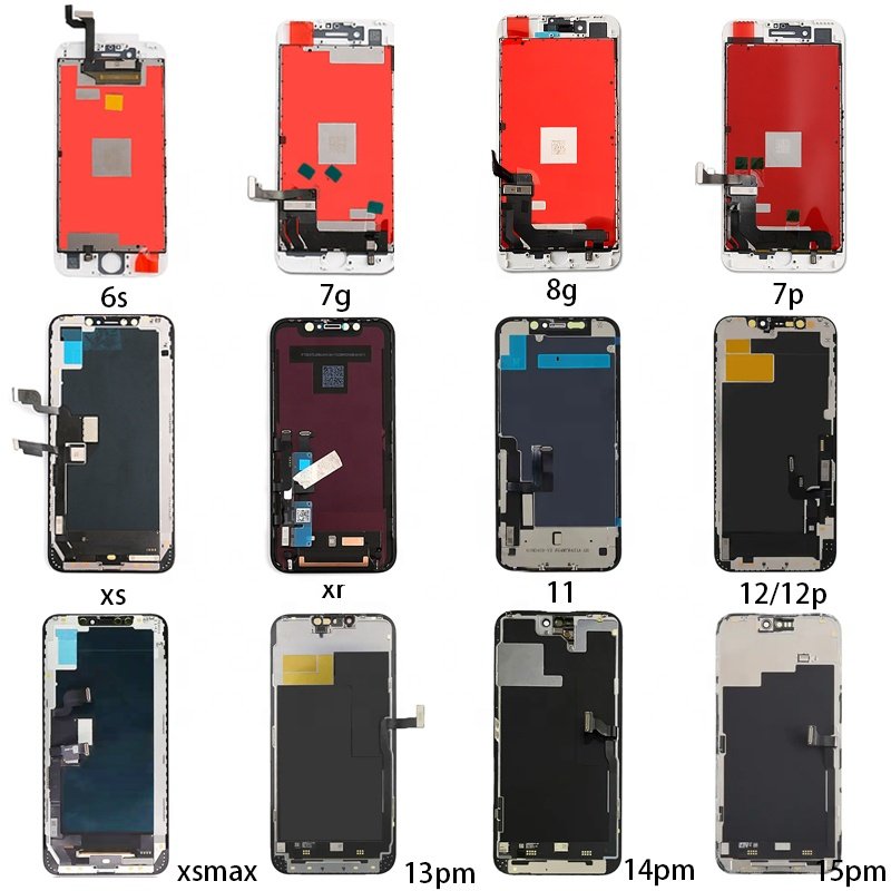 Mobile Phone Lcds For Iphone 13 pro max 14 pro max 15 pro max Screen Replacement 6s 7g 8plus Display lcd