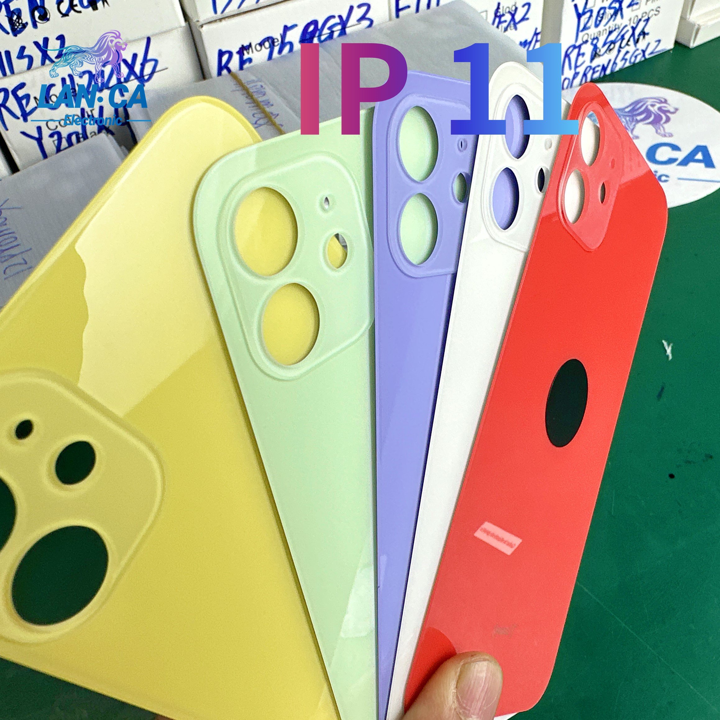 Accessories Wholesale Mobile Phone Back Glass Cover Big Hole For iPhone 11 Max Back Glass Replacement