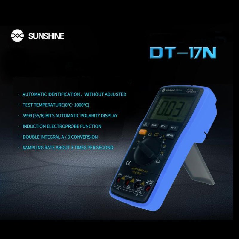 Auto Range LCD Digital Display SUNSHINE DT-17N Multimeter Instrument Voltage Automatic Tester For Phone Mobile Repair Tools