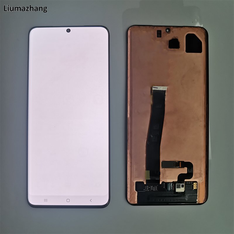 Original Super AMOLED Mobile Phone LCDS For Samsung Galaxy S20 Ultra Display Touch Screen Assembly With burn marks