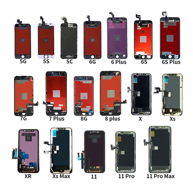 mobile phones lcd screen 6 7 8 plus x xs max lcd phone screen 11 12 13 pro max lcd screen display original for iphone